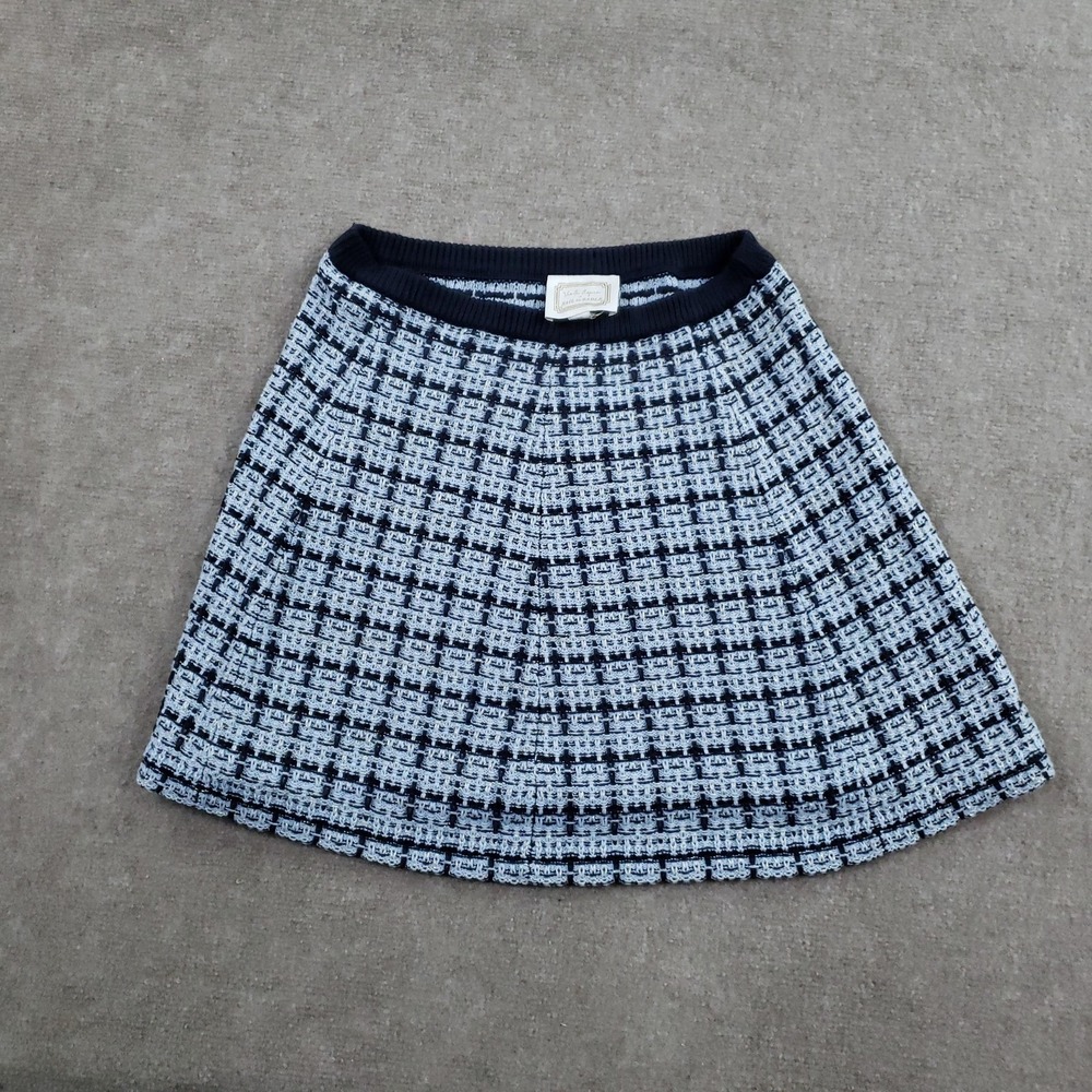 Venita Aspen Sail To Sable Skirt Womens‎ XS Light Chambray Knit Mini Tweed
